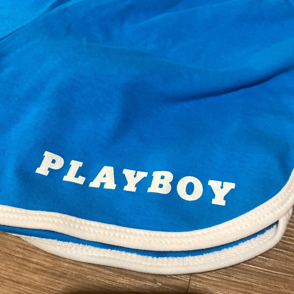 PLAYBOY Blue Running Shorts Brand New